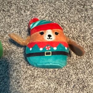 Squishmallows Festive Elf Plush - Red, Green, Brown